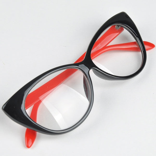 2019 New Cute Lovely Cat Eye Glasses Frame Women Fashion Glasses Female Eyewear Accessories oculos de sol feminino #H1018