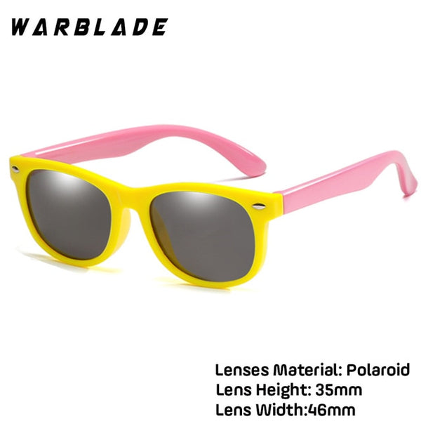 WarBlade New Kids Polarized Sunglasses TR90 Boys Girls Sun Glasses Silicone Safety  Glasses Gift For Children Baby UV400 Eyewear