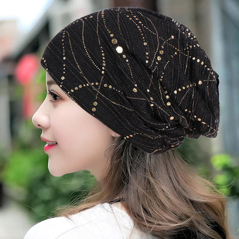 Women's Beanie Hat Chemo Hats Cotton DIY All-matched Turbano Casual Women's Hat Ins Hot Type 2019 Newest