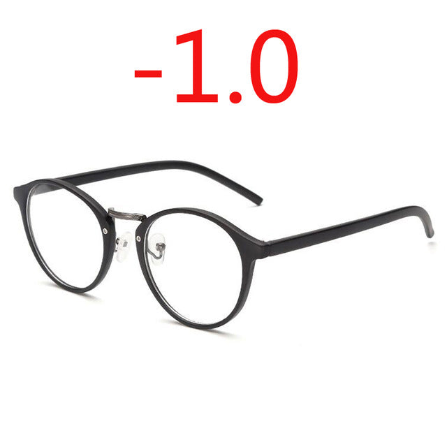 Retro Round Eye Glasses Men Women Ultra Light Myopia Eyeglasses Myopia glasses finished -1 -1.5 -2 -2.5 -3 -3.5 -4 -4.5 -5 -6