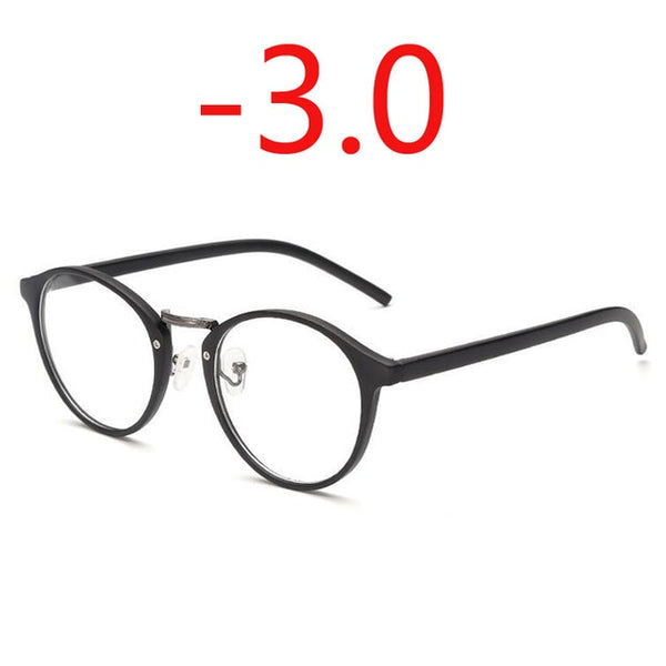 Retro Round Eye Glasses Men Women Ultra Light Myopia Eyeglasses Myopia glasses finished -1 -1.5 -2 -2.5 -3 -3.5 -4 -4.5 -5 -6