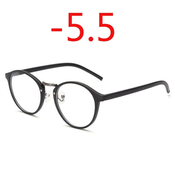 Retro Round Eye Glasses Men Women Ultra Light Myopia Eyeglasses Myopia glasses finished -1 -1.5 -2 -2.5 -3 -3.5 -4 -4.5 -5 -6