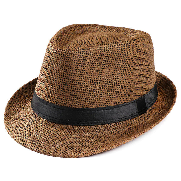 2019 New Fashion Summer men's And women's Western Cowboy Hat Gentleman Elegant Retro Sun Cap Beach Outdoor Leisure Sun Straw Hat