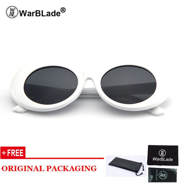 Goggles Kurt Cobain Sunglasses Transparent Clear Lenses Glasses Vintage NIRVANA Oval Eyewear Fashion Classic Sun Glasses