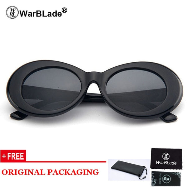 Goggles Kurt Cobain Sunglasses Transparent Clear Lenses Glasses Vintage NIRVANA Oval Eyewear Fashion Classic Sun Glasses