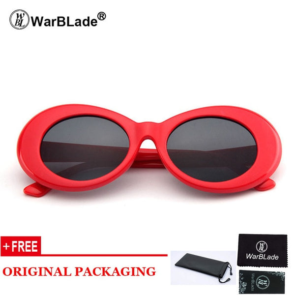 Goggles Kurt Cobain Sunglasses Transparent Clear Lenses Glasses Vintage NIRVANA Oval Eyewear Fashion Classic Sun Glasses