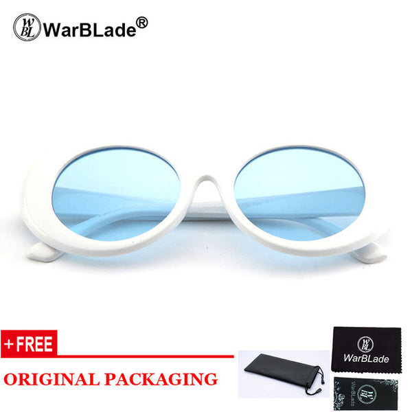 Goggles Kurt Cobain Sunglasses Transparent Clear Lenses Glasses Vintage NIRVANA Oval Eyewear Fashion Classic Sun Glasses