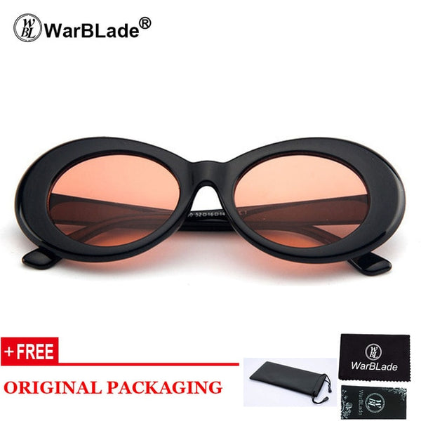 Goggles Kurt Cobain Sunglasses Transparent Clear Lenses Glasses Vintage NIRVANA Oval Eyewear Fashion Classic Sun Glasses