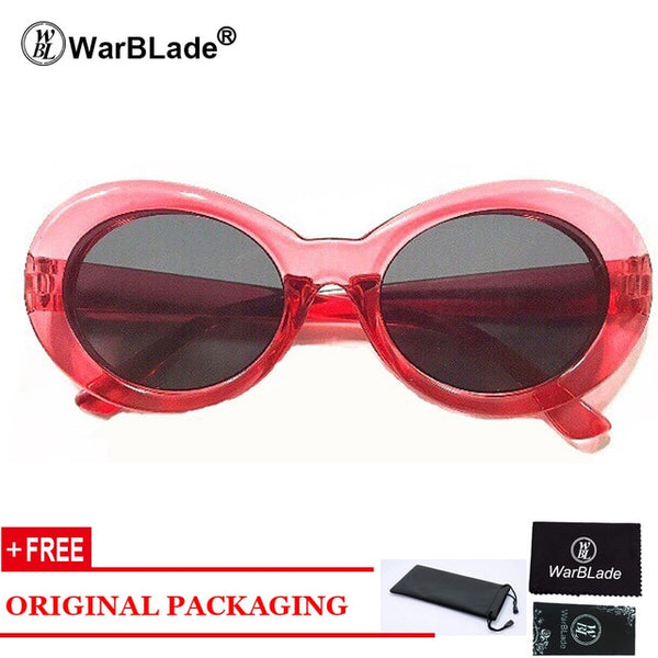 Goggles Kurt Cobain Sunglasses Transparent Clear Lenses Glasses Vintage NIRVANA Oval Eyewear Fashion Classic Sun Glasses