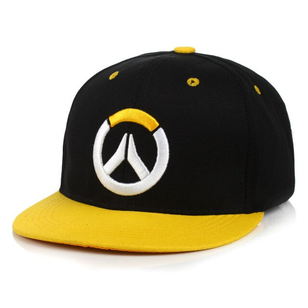 Men's Overwatch Snapback Cap Adjustable OW Embroidery Baseball Hat for Fans Outdoor Trucker Cap with Visors