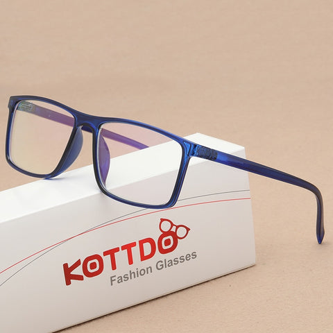 KOTTDO Vintage Square Mens Eyeglass Frame Prescription Women Glasses Frames Myopia Glasses Frame Eye Glasses Frames for Men