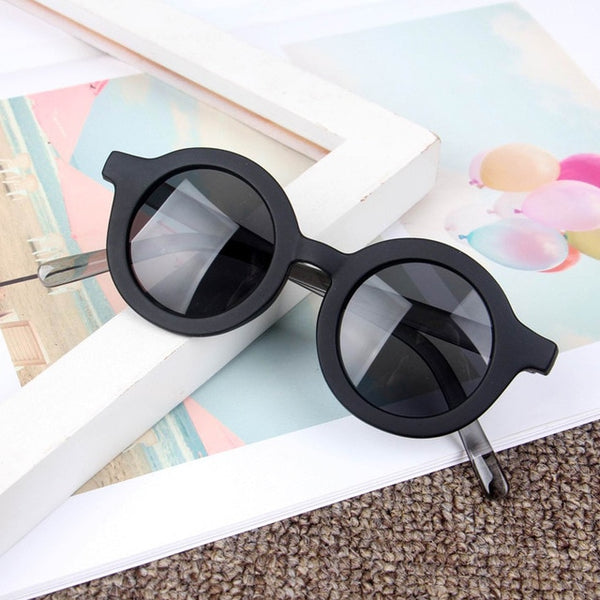 iboode 2019 Fashion Kids Sunglasses Round Frame Boys Girls Sun Glasses Children Baby Eyeglasses UV400 Shades Oculos Gafas De Sol