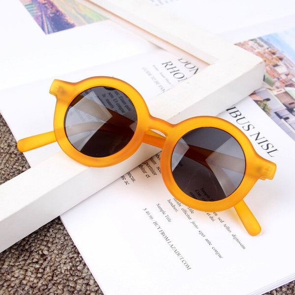iboode 2019 Fashion Kids Sunglasses Round Frame Boys Girls Sun Glasses Children Baby Eyeglasses UV400 Shades Oculos Gafas De Sol