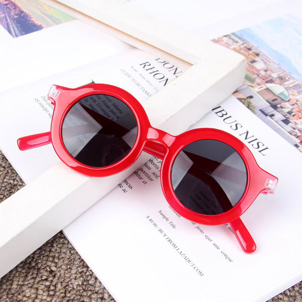 iboode 2019 Fashion Kids Sunglasses Round Frame Boys Girls Sun Glasses Children Baby Eyeglasses UV400 Shades Oculos Gafas De Sol