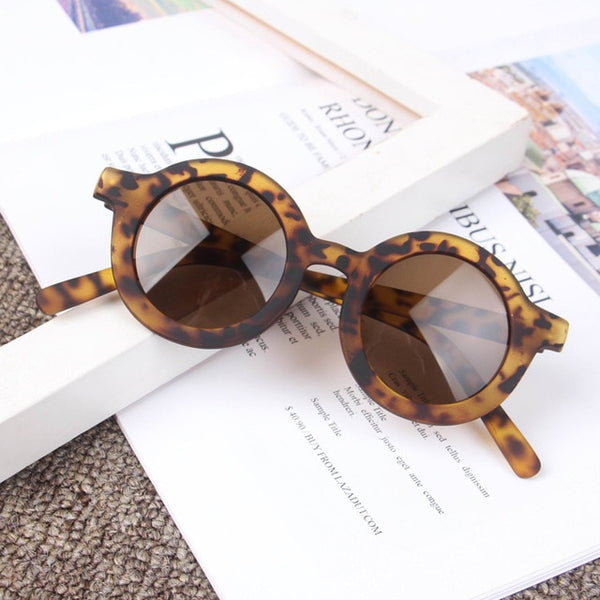 iboode 2019 Fashion Kids Sunglasses Round Frame Boys Girls Sun Glasses Children Baby Eyeglasses UV400 Shades Oculos Gafas De Sol